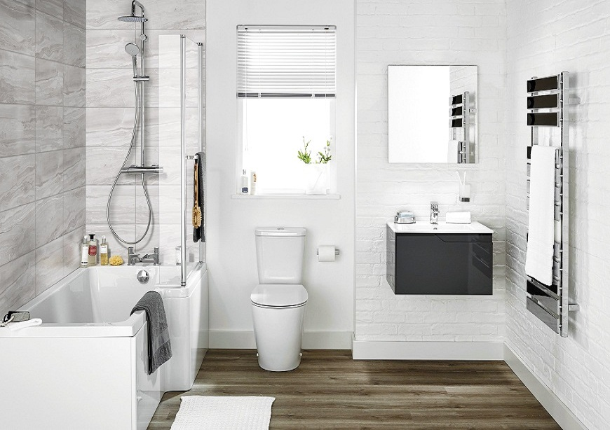 Thiết kế nhà tắm, nhà vệ sinh phù hợp theo tiêu chuẩn diện tích và tổng thể của ngôi nhà 